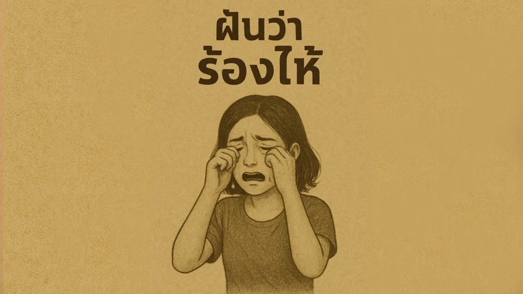 ฝันว่าร้องไห้
