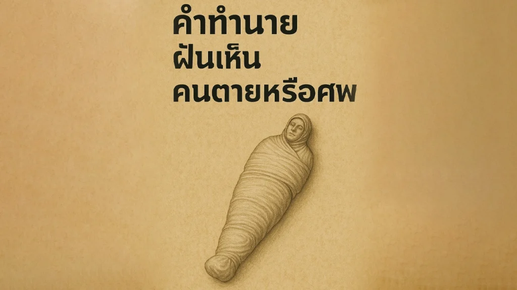 ฝันเห็นคนตายหรือศพ