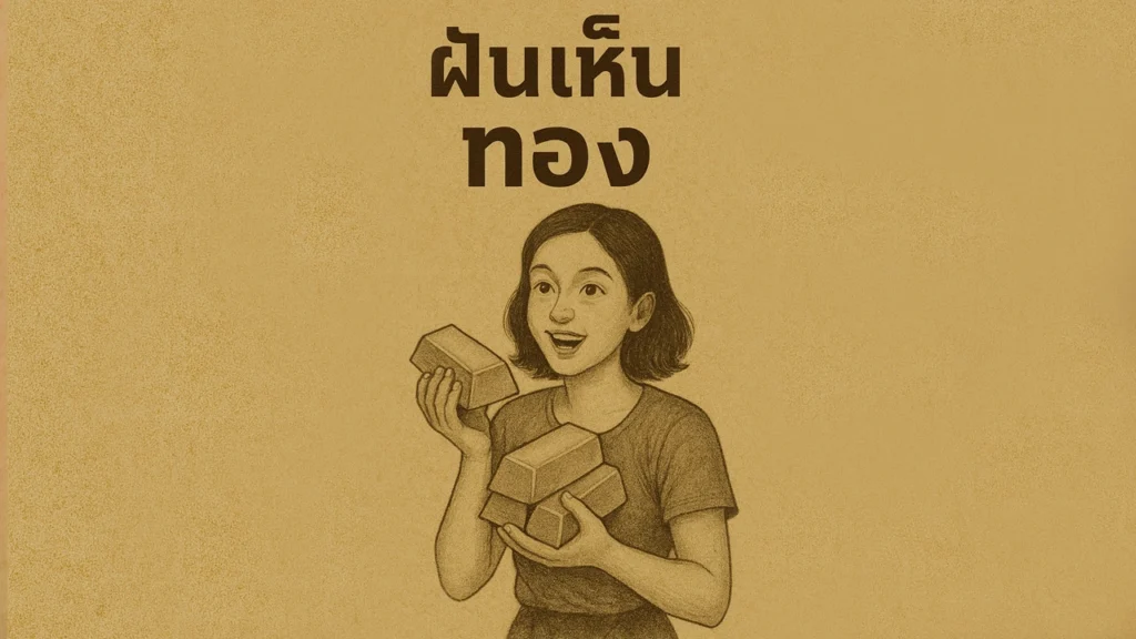 ฝันเห็นทอง
