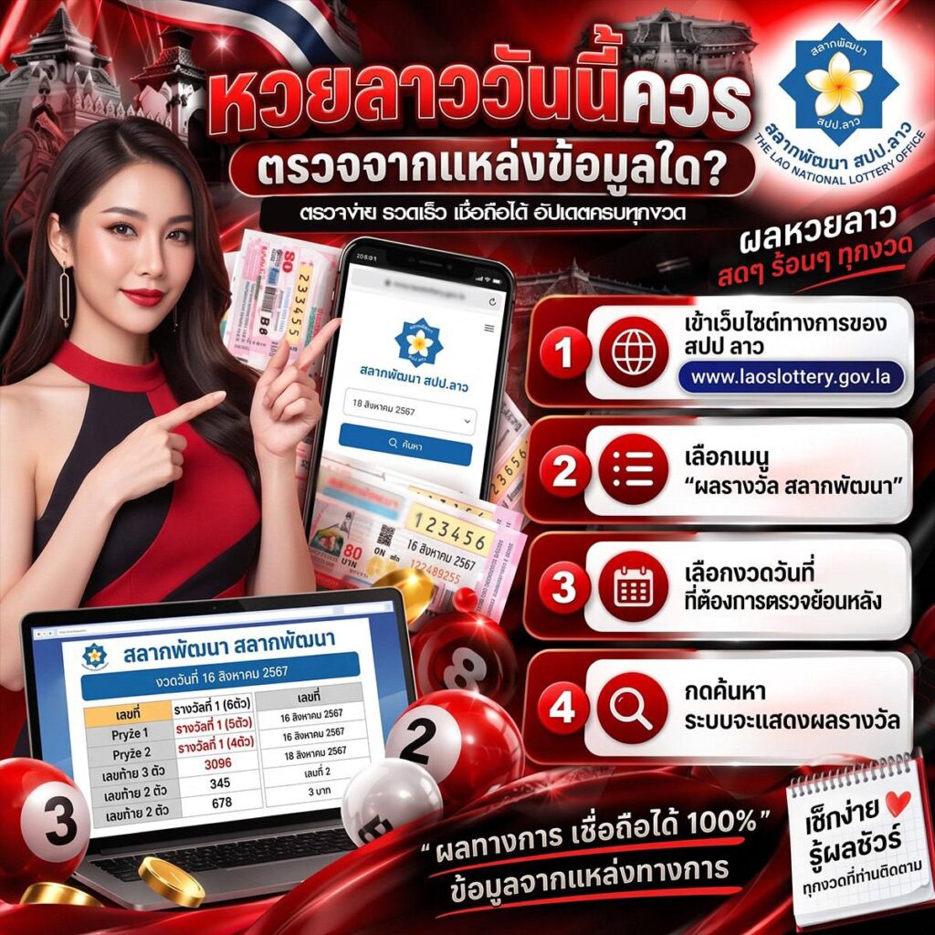หวยลาววันนี้ควรตรวจจากแหล่งข้อมูลใด?