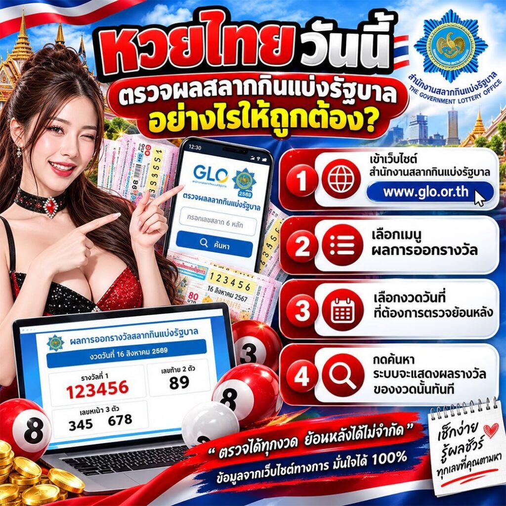 หวยไทยวันนี้ ตรวจผลสลากกินแบ่งรัฐบาลอย่างไรให้ถูกต้อง?
