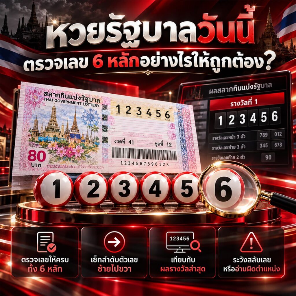 หวยรัฐบาลวันนี้ออกกี่โมง และควรเริ่มตรวจผลเมื่อใด?