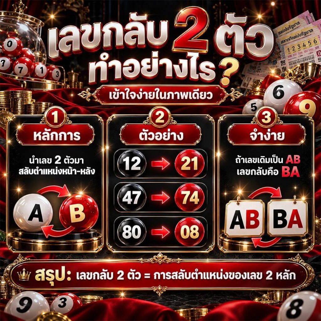 เลขกลับ 2 ตัวทำอย่างไร?